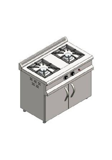 Csa Karacasan 100x60 Cm Tüplü 2 Li Dolaplı Ocak