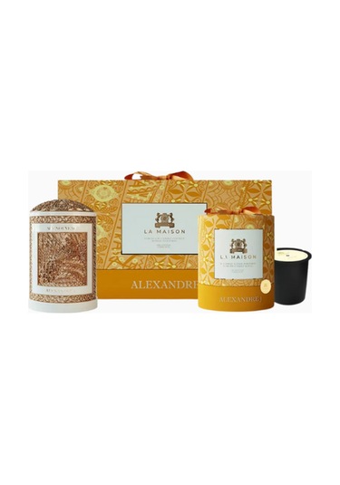 Alexandre J Pure White Mum 220g, Porselen Ve Bronz Tasarım