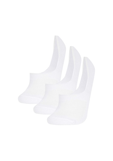 Defacto Kadın 3'lü Babet Çorap T6922AZNSWT1 Beyaz