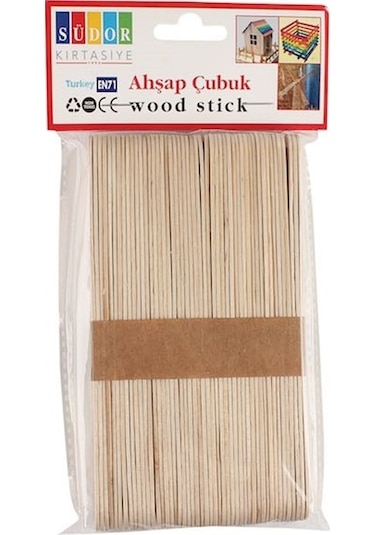 Südor Ahşap Dil Çubuğu 50'Li Naturel