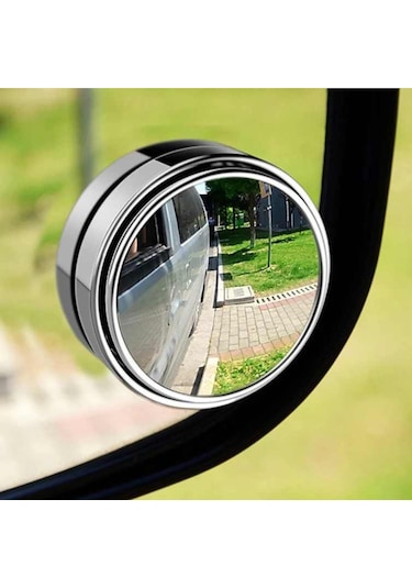 Çerçeveli Gerçek Cam Kör Nokta Aynası 360 Derece Hareketli 2 Adet