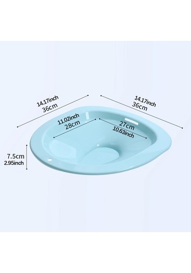 Suntek Tuvalet Oturağı İçin Oturma Banyosu, Çömelmeyi Mavi