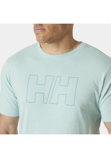 Helly Hansen Hh Tech Logo T-shırt Hha.63165lagoon Yeşil