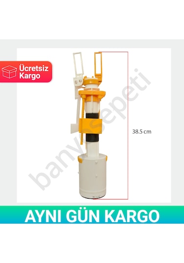 Eca & Serel Gömme Rezervuar Boşaltma Grubu Uzun Beyaz