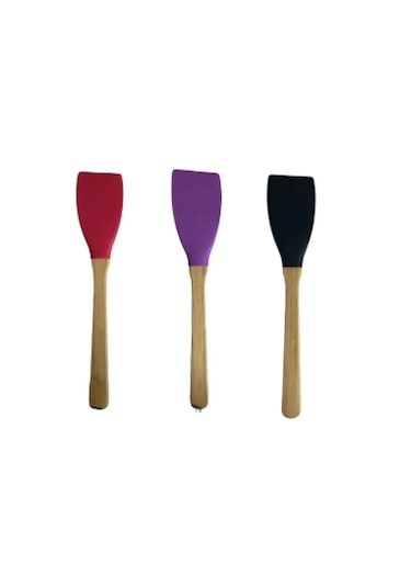 Silikon Spatula Bambu Saplı Silikon Spatula Diğer