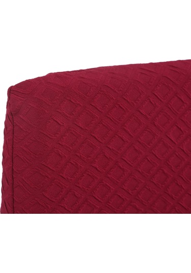 Lemestar Burgundy Yüksek Esnekli Kli Ti Ekli Örgü Sandalye Kılıfı - Ofi S, Restorant, Otel İçin - Yumuşak, Temizlendi Rme Kolay, Renk Kaybı Sız DiğER