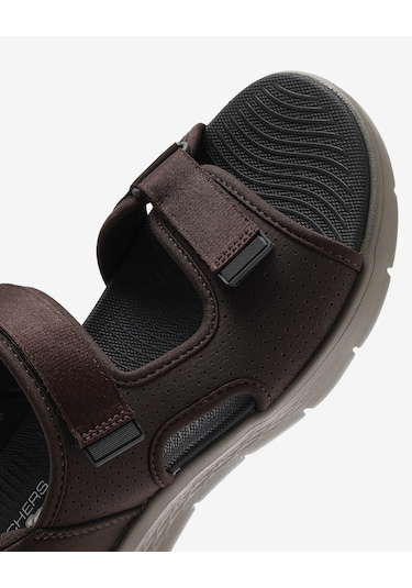 Skechers Go Walk Flex Sandal - Easy Entry Erkek Kahverengi Sandalet 229210 Brn Kahverengi