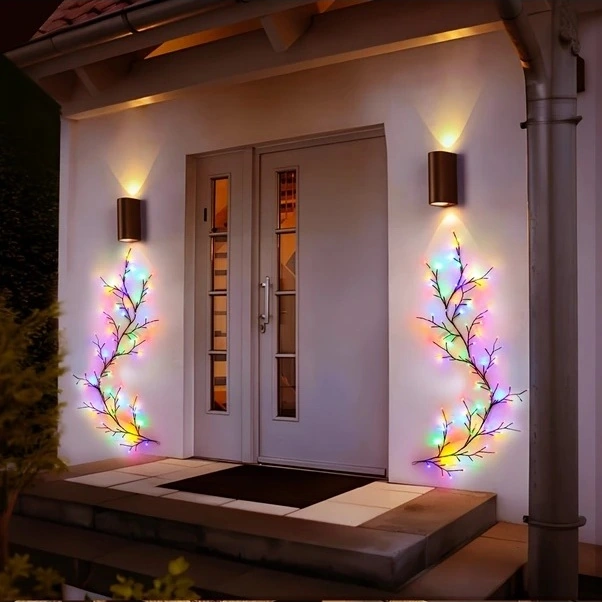 Trendooze Güneş Enerjili Söğüt Dalı Işıklı Dekor, 96 Renk, İç/dış Mekan