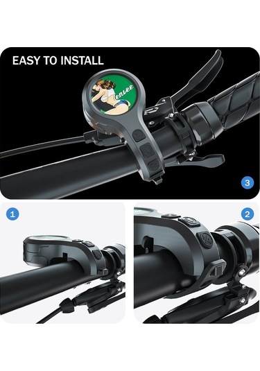 Artfulabode Yol Scooter Renkli Kornası Hırsızlığa Karşı Gidon Elektrikli Dağ Bisikletleri İçin Jv Çok Renkli