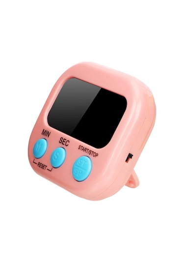 Dijital Ekranlı Alarmlı Mıknatıslı Mutfak Zamanlayıcı Fırın Timer Beyaz