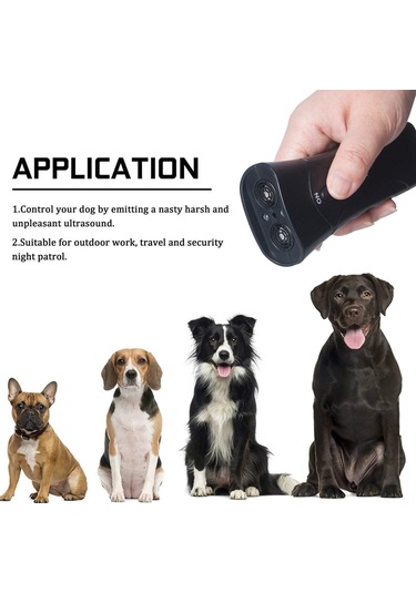 Geeroyoo Portatif Çift Hoparlörlü Ultrasonik Köpek Eğitim Cihazı, Taşınabilir Ve Çok Fonksiyonlu Köpek Eğitim Aleti