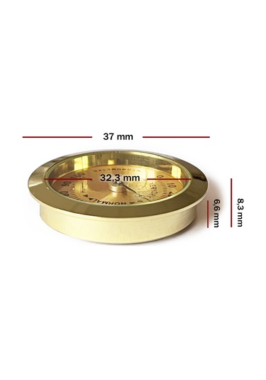 Analog Higrometre Nem Ölçer Humidor Puro Kutusu için Metal Çerçev N11.1837