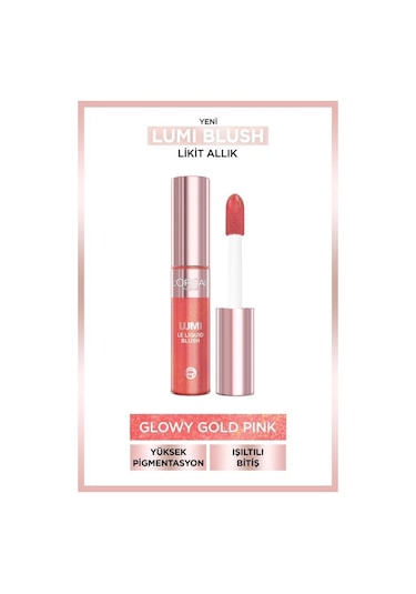 L'Oréal Paris Lumi Blush Likit Allık Glowy Gold Pink