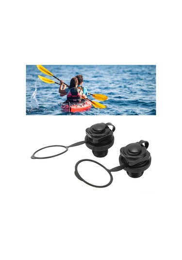 Ximistore9 Pvc Materyal Kayak Valfi, Sızıntısız Şişirme, Spiral Tabanlı, 2 Adet, İçme Botları Ve Hovercraftlar İçin Değiştirme Parçası