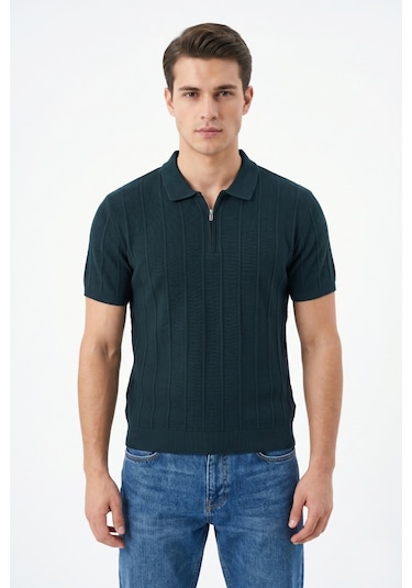 Baglan Erkek Spor Polo Yaka Triko Tişört Bgl-st05373 Nefti