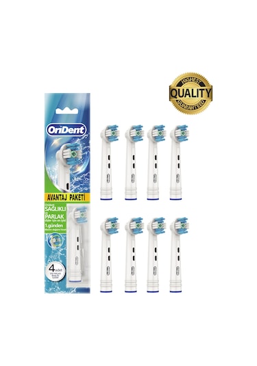 Whitening Pro Oral-b Uyumlu 8 Adet Yedek Başlık - Beyazlatma Teknolojisi & Premium Quality