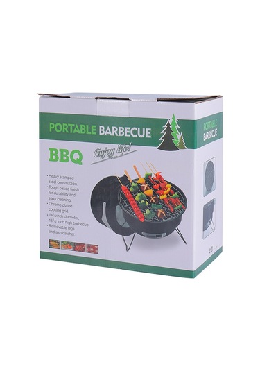 Sones Taşınabilir Küçük Açık Katlanır Yuvarlak Barbekü Izgarası Vahşi Kamp Pişirme Aletleri, Özellikler: Saklama Çantası Yok