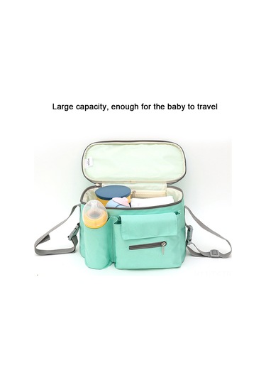 Teltree Çocuk Arabası Askılı Çantası, Çok Amaçlı Bebek Malzemeleri Saklama Torbası, Oxford Kumaş, Camo Desenli, Sürtünmeye Dayanıklı, Sıkı Tutuş, Yolculuk Kolaylığı Çok Renkli