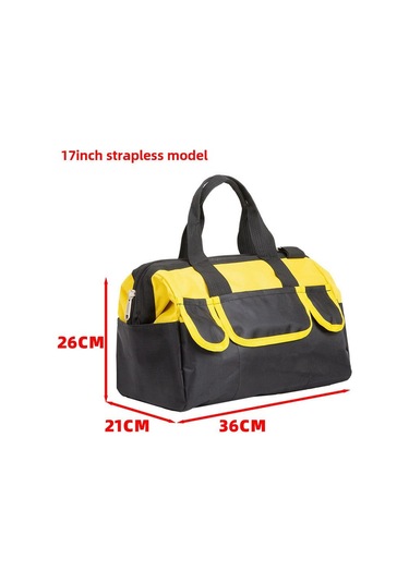 Dofolink 17" Sarı Kalın Su Geçirmez Kumaş Elektrikçi Tamirat Çanta - Dayanıklı Kumaş, Büyük Kapasite, El Taşıma Askı Yok