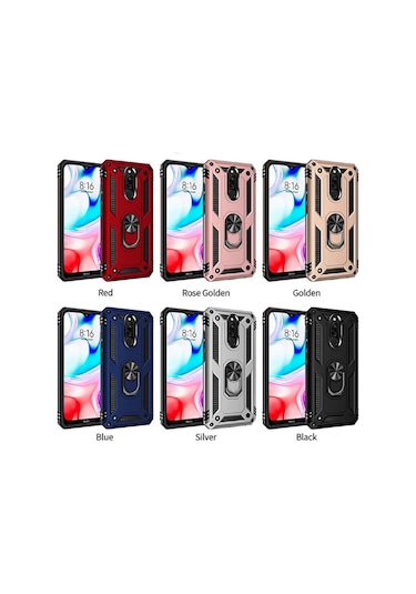 Xiaomi Redmi 8 Kılıf Zore Vega Kapak Mavi