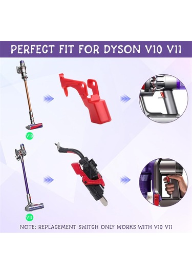 Sointeresting  V11 V10 İçin Yedek Anahtarlar, Sabitleme Anahtarı Kontrolü Yükseltilmiş Serbest Bırakma Düğmesi, Kapalı Anahtar Kontrol Kelepçesi