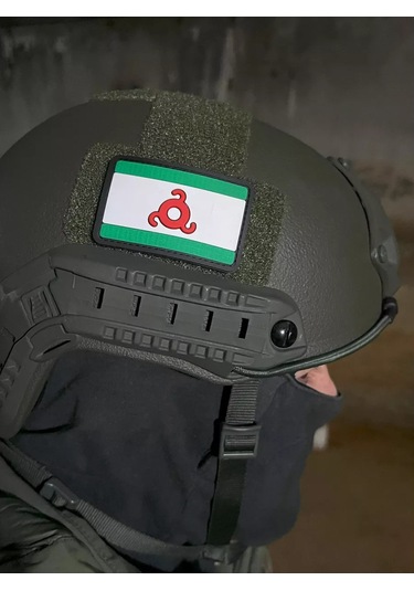 Tactochno Pvh Şerit 'inguşetya Bayrağı' Siyah Arka Plan 197314273