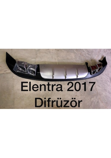 Hyundai Elantra Difüzör 2016-2017-2018 Arka Tampon Plastik Düz