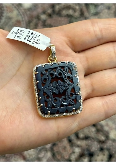 Safir Elmas Kolye Ucu 145