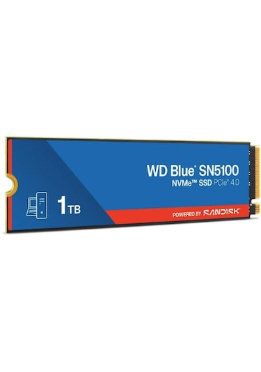 Wd Blue Sn5100 1tb Wds100t5b0e 7100/6700mb/s Pcıe Gen 4.0 M.2 2280 Nvme Ssd 1tb