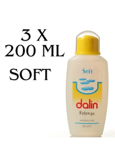 Dalin Soft Kolonya Sarı Kapak 3 x 200 ML