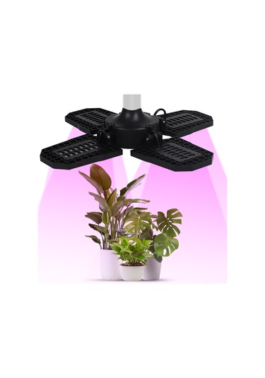 Teltree 240 Led Tam Spektrumlu Bitki Büyüme Lambası, 360 Kapsama, 90 Katlanabilir, Su Geçirmez, E27 Bağlantılı Diğer