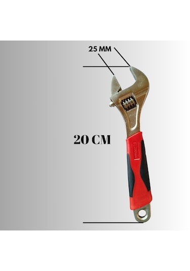 Kurbağacık 8" Ingiliz Anahtarı Kurbacık Anahtar 200 Mm