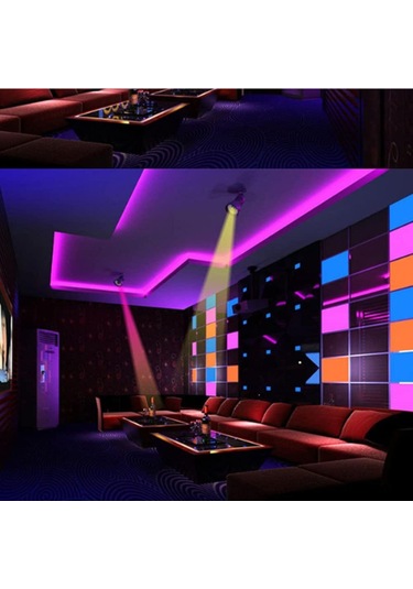 Vkemall Rgb Renk Değiştirir Led Spot Işığı, 16 Renkli Ir Kumanda, 30w Cob, 300lm, E27, 50000 Saat, Gümüş Gümüş