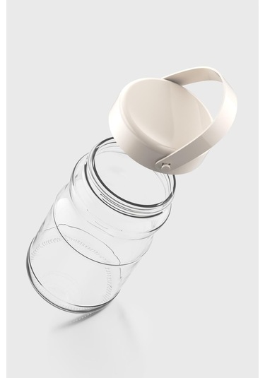 Renga Macro 1700 Ml Bej Kapaklı 3'lü Cam Kavanoz Seti 131074 Bej