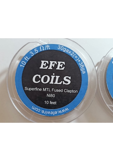Efe Coils Mtl Süperfine Fused Clapton 10 Feet 2x30+38 Ni80