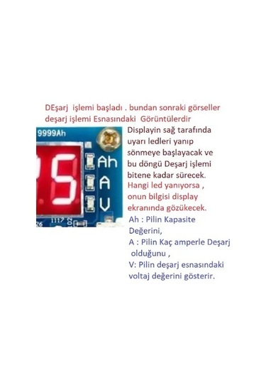 Zb2l3 18650 Lityum Pil Kapasite Ölçer +tp4056 + Pil Yuvası Seti