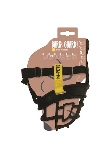 M-pets Bark Guard Ağızlık L Black/yellow