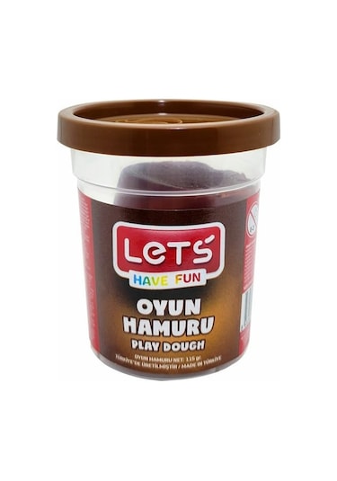 Let's Tek Renk Oyun Hamuru Kahverengi 115 Gr