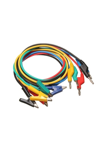 Banana - Mandallı Krokodil - Test Kablosu - Kaliteli - 5 Adet