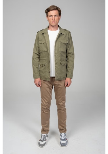 Cekmon Erkek Parça Boya %100 Pamuk Kumaşdan Spor Safari Ceket 001