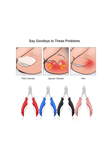 Reedark Stainless Steel Ingrown Toenail Clipper - Thick Nails, Rose Gold, Practical Nail Care Tool