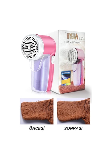 Insua HK-201 Şarjlı Tiftik Kazak Tüy Temizleme Makinesi