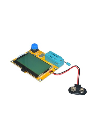 Tenfowee Lcr-t4 Çok Fonksiyonlu Transistör Ve Kapasitör Test Cihazı, Esr Ölçümü, Otomatik Kapanma, Pil Dahil Değil Mavi