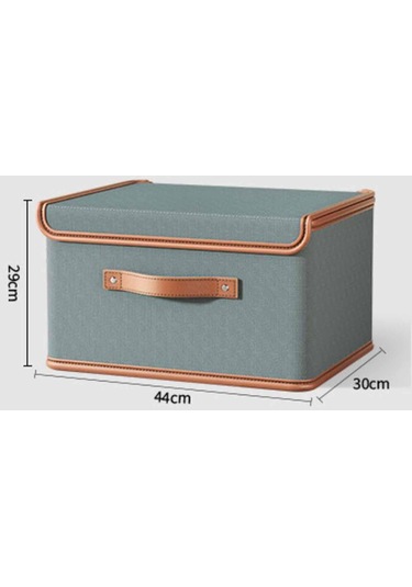 Suntek Yorgan Yastıklar İçin Kapaklı Depolama Kutusu Gri 44 x 30 x 29 CM