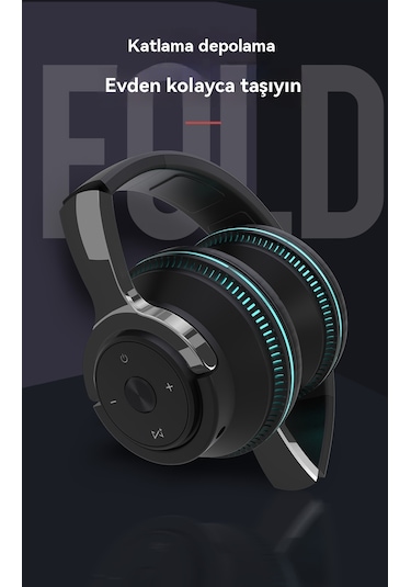 Parlayan Kafa Bluetooth Kulaklık Kablosuz Oyun Her Şey Dahil Kedi Kulak Kulaklık White