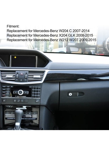 Yaozixa Mercedes W204 W212 Siyah Abs Çekmecelik Kilidi 2046800998, 2046800310, 2046802691, 2046800198, 2126800291, 2126800191, 2046800011