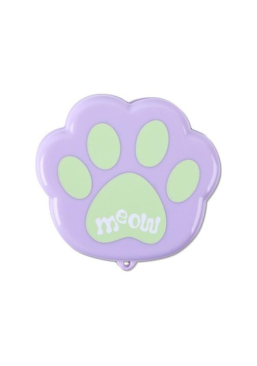 Mor Geri Çekilebilir Plastik Katlanır Bardak Kedi Pençe Şekli Taşınabilir Su Bardağı Seyahat Açık Sofra Mor