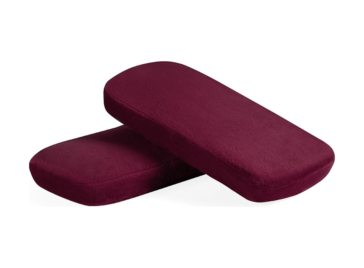 Youmex Bantlı Yüksek Kaliteli Memory Foam Koltuk Kol Dayama Yastığı - Yorgunluğu Alleviate, Yıkama Kolay, Ergonomik Tasarım - Bordo, Tekli Paket