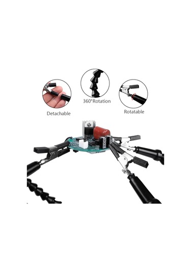 Hallow Yardımcı Eller Lehimleme Üçüncü El Pcb Aracı 3 Esnek