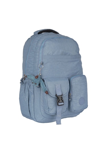 Relaxion Suya Dayanıklı Klinkır Kumaş 9 Bölmeli Geniş Hacimli Okul Günlük Spor Seyahat Sırt Çantası Bebek Mavisi